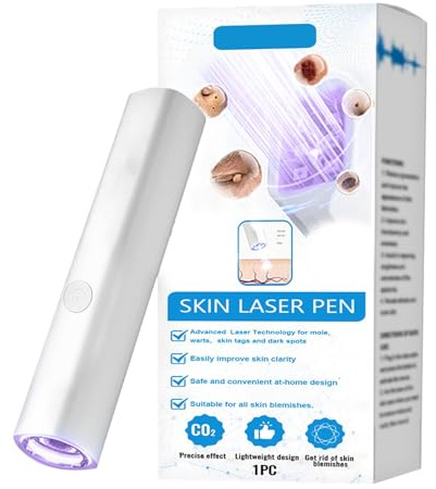 Penna per la rimozione di macchie scure del viso, laser per la rimozione di nei e verruche non invasiva, penna laser per la rimozione di verruche, calli, macchie, nei, calli 10,5 * 1,9 cm