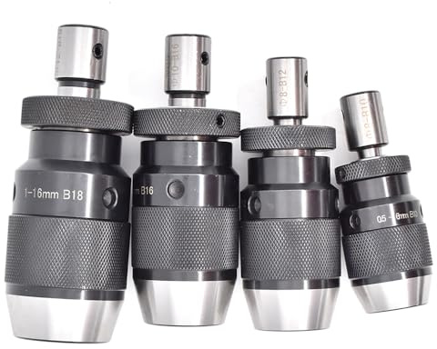 1 juego de portabrocas autoajustable B16 con portabrocas sin llave + adaptador de 8, 9, 10, 11, 12, 14, 16, 17, 18, 19 y 20 mm, eje de motor y biela.(20mm-B16(1MM-13MM))