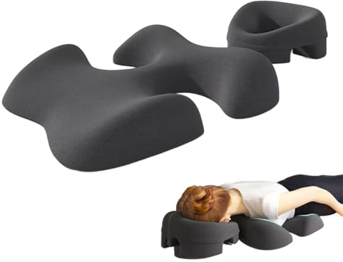 Pomurom Massage Brustkissen und Gesichtskissen Set, Massagekissen Kopf Loch, Weich und Bequem Massage Kopfstütze Bruststütze Bauch Stützkissen für Bett, Spa Salon, Zuhause, Schlafzimmer