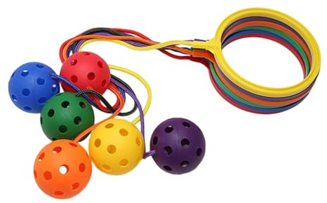 KAHDGSS Hilados De Anillos Salto Equipo Ejercicio Coordinación para Niños Adolescentes Juego Activo Seguro Juego Aro con Pelota para Hacer Ejercicio Equipo Entrenamiento Físico con Aro