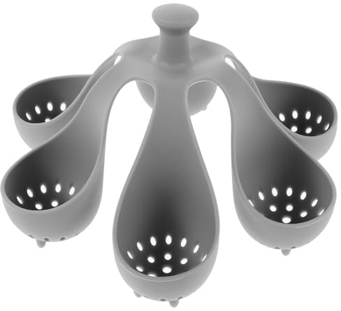 jojofuny Cuociuova in Silicone Resistente Alte Temperature Vassoio per Cottura a Vapore Riutilizzabile 6 Pezzi Portauova Compatto per Cucina e Casa per Uova Sode e Vaporizzazione