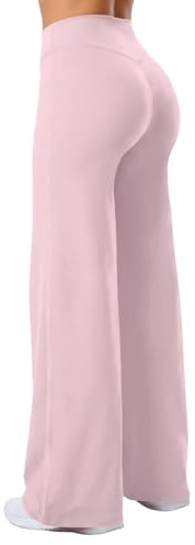 Rapbin Straight Leggings Damen Hohe Taille Flared Yogahose Scrunch Blickdicht Bauchkontrolle Schlaghose Sporthose für Gym Yoga