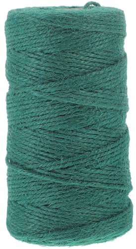 YOSADIER 1 Roll of Natural Jute Twine String for Crafts and Garden Use, Supple and Sturdy Three-strand Twine, 100 Meters Long, for Wrapping and Christmas Trees Decoration