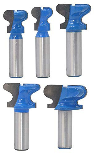 Edinstry HA1791H End Milling Cutter Bit, 1/4inch Shank Finger Pull Drawer Pull Stool Molding Cutter 1inch Cutting Dia, Pack of 1,Silver