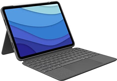 SYktcjgs LOGITECH Combo Touch FOR iPad Pro 11-Inch (1ST, 2ND, and 3RD Generation) Gris Smart Connector QWERTY Internacional DE EE.UU.