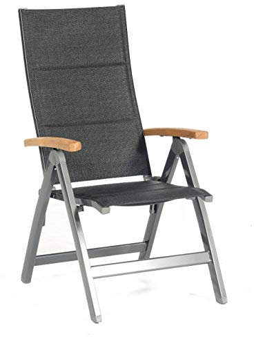 Sonnenpartner Klappsessel Sierra Aluminium mit Textilen anthrazit Klapp-Sessel Klappstuhl