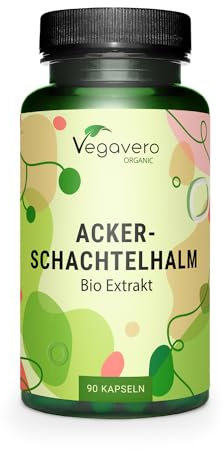 EQUISETO BIO Vegavero® | 2500 mg | Integratore per Capelli, Unghie e Pelle (Psoriasi)* | fonte di Silicio e Flavonoidi | 90 capsule | Vegan
