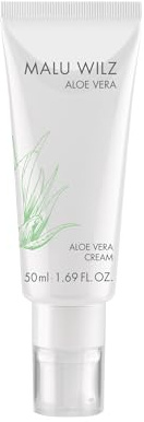 Malu Wilz Aloe Vera Cream 50ml I Skincare Feuchtigkeitscreme für die gründliche & milde Gesichtspflege I Aloe Vera Creme für alle Hauttypen I Vegan