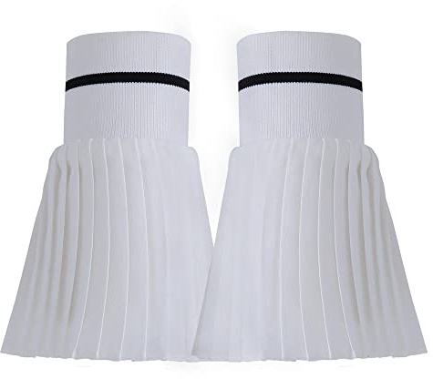 LoudSung Mangas falsas, puños de muñeca con volantes florales, puños de encaje en capas, mangas falsas desmontables para mujeres y niñas, G-diseño-blanco, 44