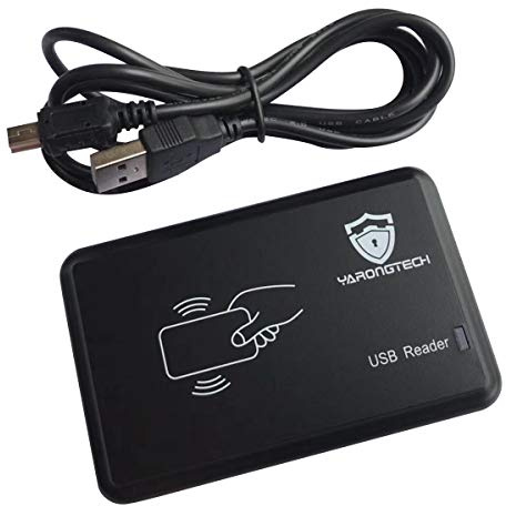 YARONGTECH Lector de tarjetas inteligentes con sensor de proximidad (RS232 COM virtual, TK/EM4100, 125 KHz RFID)