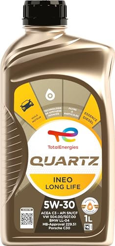 TotalEnergies Quartz Ineo Long Life 5W-30, Huile moteur essence et Diesel, 1 litre
