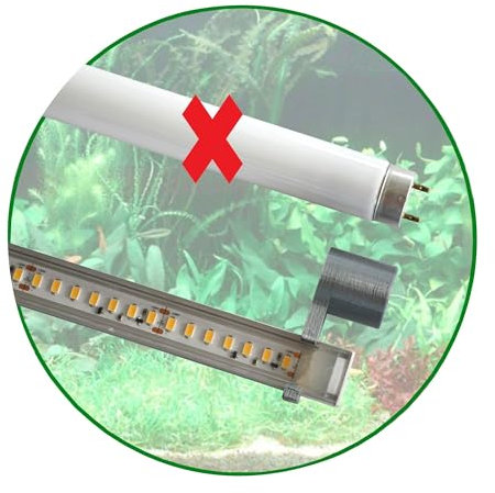 T8 LED Set 1: 600mm Pflanzen Aquarium Beleuchtung (60cm) 12,4 W, 1980 Lumen