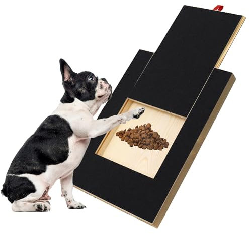 TNBRUA Kratzbrett für Hunde, Multifunktionale Hundekratzpad Für Nägel mit Leckerlibox, Kratzbrett für Hundekrallen Sandpapierbrett Scratch Board Dog, Alternative Kratzunterlage Hundenagelknipser
