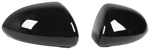 Cubiertas para Tapas de Espejos D E, Protección y Estética para Espejos Retrovisores, Fácil Instalación, Material ABS Duradero (negro brillante)