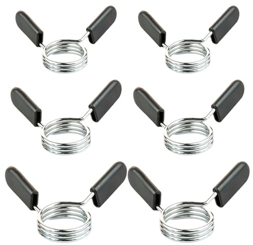 Lechengjia 6 Pcs Dumbbell Barbell Clamp Collars, Dumbbell Lock Clips