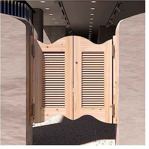 Genérico Puertas batientes para cafeterías y Salones Exteriores, Kits de Puertas de Madera con contraventanas de Media Cintura para pasillos, Jardines y restaurantes, 24, 26, 28, 30, 31, 3
