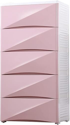 SHANYAYALI Aufbewahrungsschrank, Spind, Kindergarderobe, Schubladentyp mit großem Fassungsvermögen, mehrlagiger Kunststoff, geeignet für Wohnzimmer, Schlafzimmer, Kinderzimmer, 58 x 40 cm, Rosa, 1,7