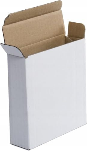 WePack 25 Stück Maxibriefkartons 135x40x140 mm Maxibrief Versand Post Faltschachtel 1-Wellig 400G WeiB Postkarton Versandschachtel Paket Päckchen Versandkarton warensendung