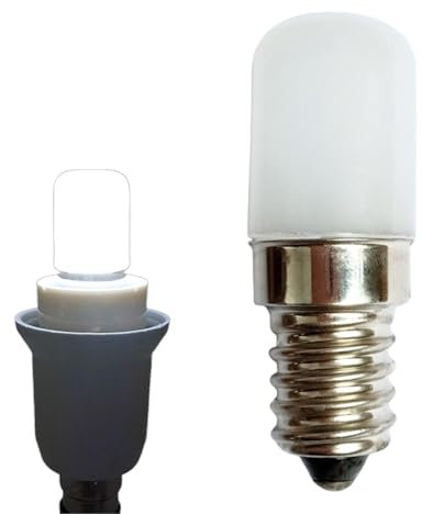 Lampadina LED E14 - Lampadina Per Forno 2 Pezzi | Lampadina Per Frigorifero Da 1,5 W | Lampadine A Incandescenza Dimmerabili A 360° | Lampadina Decorativa In Vetro Smerigliato E14 Piccola Vite Edison