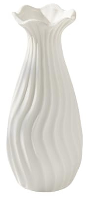 17.5cm Vaso di ceramica bianca in erba Vaso piccolo vassoio decorativo Vassoio Tavolo da pranzo per le nozze Camera da letto