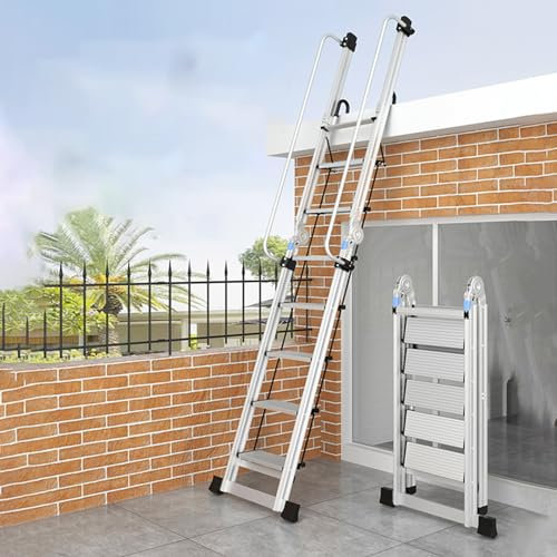 Escalera rodante de 1 m a 7,3 m, kit de herrajes para escalera deslizante (sin escalera), riel redondo, accesorios de mano, kit de riel para escalera móvil de biblioteca, armario tipo loft (kit de rie