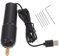 NUOBESTY 1 Set Flash Drill Hole Punker portatile minuscolo elettrico mini piccolo trapano trapani a mano senza fili plastica Black