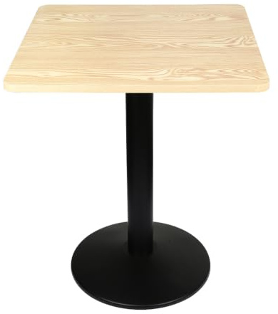 OHMG Bartisch, quadratisch, hoch, Küche, Stehtisch, mit Platte aus MDF-Holz, Couchtisch, Bistro, Esstisch, für Bistro, Wohnzimmer, Esszimmer, Terrasse (D)