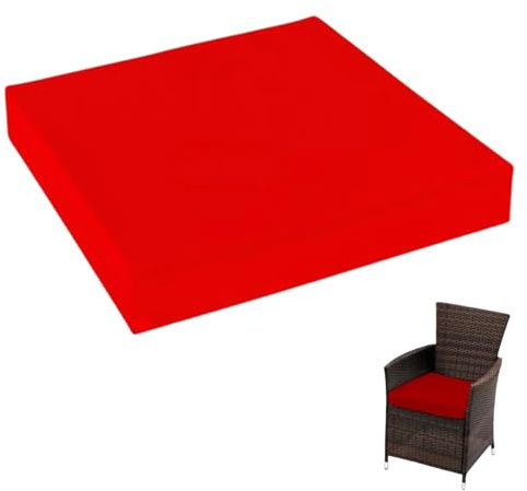 Wasserdichtes Schaumstoffkissen, 60 x 60 cm, abnehmbarer Bezug, Innen-/Außenbereich, Pad für Küche, Esszimmer, Wohnzimmer, Terrasse, Garten, Büro, Café, Komfort