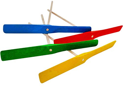 GICO Holz Propeller Set mit 4 bunten Propellern aus Holz - Mitgebsel- 6595