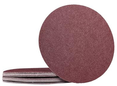 Lot de 250 disques abrasifs auto-agrippants - Diamètre : 225 mm - Sans trou - Mélange de 50 x grain 40/60/80/120/180 - Ponceuse à col long - Girafes abrasives