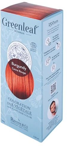 Coloration Végétale 100% Naturelle 100% BIO Certifiée - Greenleaf Botanique - Burgundy - 100g