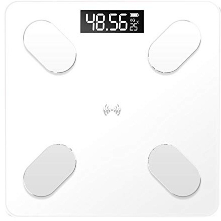 balance cuisine balance pese personne connectée bluetooth balance haute précision de cuisine balance connectée graisse corporelle balance connectée-blanc