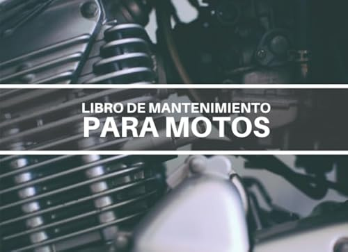 Libro de Mantenimiento para Motos: Registro de mantenimiento y reparación de motocicletas - 20,96 cm x 15,24 cm, 101 páginas - Páginas prefabricadas ... su moto - Adecuado para todos los fabricante.