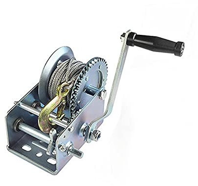Aprilhp Verricello Manuale per Impieghi Gravosi Verricello a Fune Manuale con Freno, Piccolo Verricelli Manuali con Cavo Multifunzione Verricelli Manuali per Barca