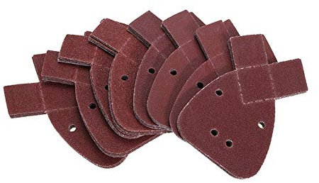 Carta vetrata di levigatrice Fogli 40pcs 40/60/80/120 Grits mouse fogli abrasivi Sander Pad Set for Black & Decker mouse 140 millimetri Palm Sander abrasiva della sabbia