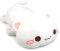NatureMan Simpatico peluche a forma di gattino, morbido cuscino a forma di gatto, per bambini, colore bianco