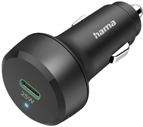 Hama Car Charger 25W USB Ladegerät 25W 1x USB-C® USB PD Schwarz KFZ, LKW