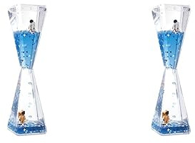 Lot de 2 sabliers mystérieux pour décompression liquide