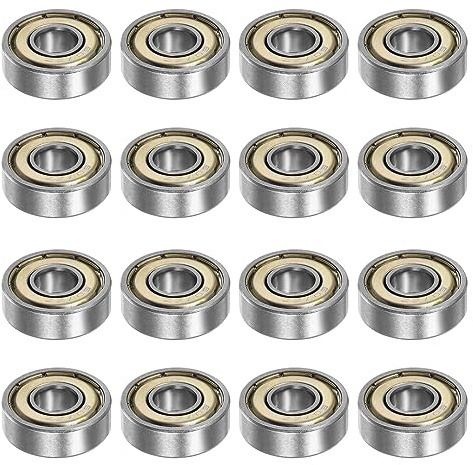 QUARKZMAN 16 Stück 607ZZ Kugellager 7x19x6mm Karbonstahl Doppel Abgeschirmt Z1 Lager für Motoren