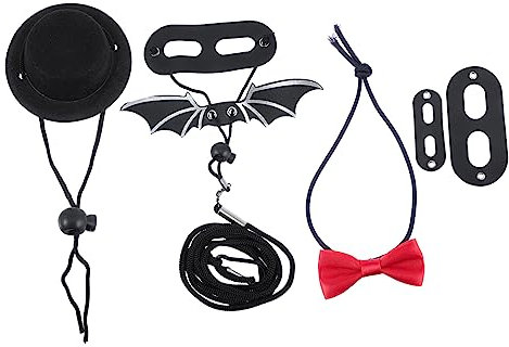 Angoily Einzigartiges Design Fliege Hut Kit Mode Valentine Outfit Anzug Leine Für Tiere