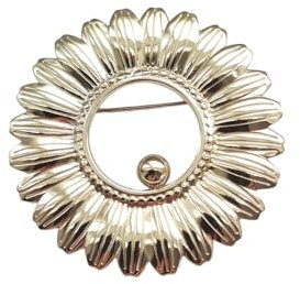 Brosche Anstecknadel Blume Gesnseblümchen Gold
