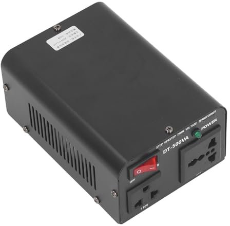 Transformador de Voltaje, Protección contra Cortocircuitos 500 W, Entrada de 110 V 220 V, Interfaz Universal Monofásica, Transformador de Voltaje, Convertidor de Potencia para