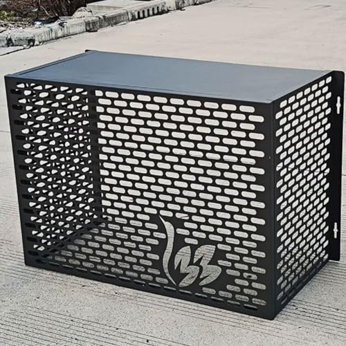 Generic Klimaanlage Abdeckung Außen Klimaanlagen Abdeckung Aus Aluminium Wetterfeste Fensterläden, Geeignet für Den Innen- Und A (Color : Gray, Size : 3P-4), CRBPPRPBN-GRAY-3P-4