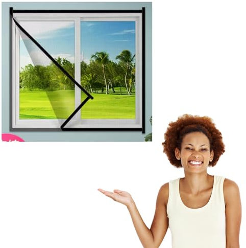 55 x 200 cm, Fliegengitter für Dachfenster, Insektenschutz mit Blend- und Sonnenschutz für Dachfenster, Fliegennetz