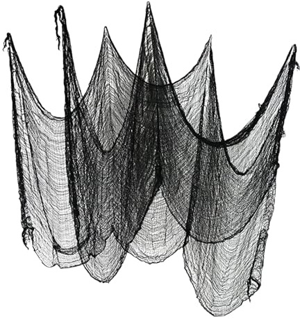 Chiffon effrayant et effrayant en gaze effrayant pour Halloween – Décorations de Noël douces en plein air – Chiffon effrayant pour fête d'Halloween
