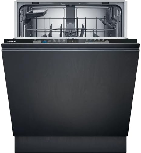 Siemens SX61IX14TE, iQ100 Smarter Geschirrspüler, Vollintegrierte Spülmaschine, XXL, 60 cm, info Light, Leiser iQdrive Motor, Automatik- und hygienePlus Programme, varioSpeed, aquaStop