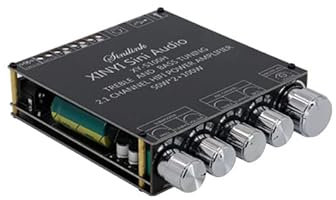 Hi-Fi Amplifier，Audio Amplifier 2 * 50W+100W Bluetooth 5.0 Power Subwoofer Amplifier Board TPA3116D2 2.1 Channel TPA3116 Audio Stereo Equalizer AUX Class D Amp