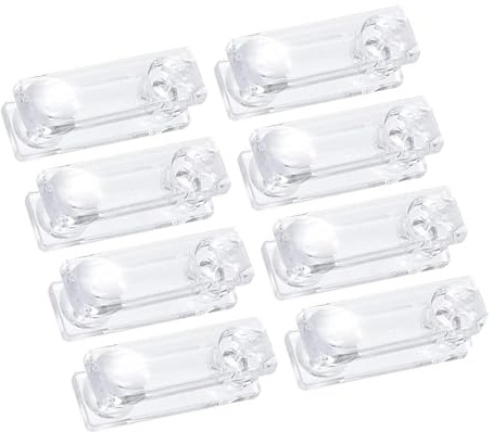 YUPEIUKLI Confezione da 8 Pezzi Maniglia per Cordino per tapparelle Trasparenti per Tende Verticali Tende a Rullo Perline per Tende Pendenti Pesi per Cordino