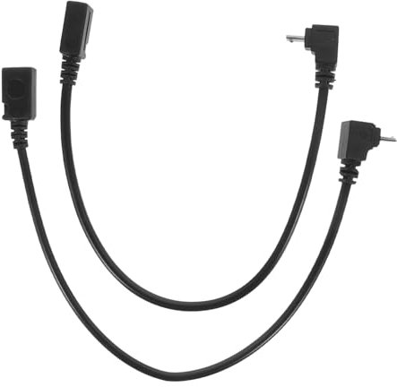 OSALADI 2pcs Right Angle Micro Usb Cable Adapter for Data Charging and Sync, 90 Degree up down Bent Design, Compact Short Extension Cord for Mobile Devices