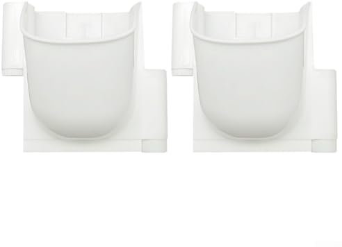 ZiStarlilife Cajas de plantas Cajas verticales de plástico resistente para jardinería urbana, perfectas para cultivo sin suelo, 2 piezas (blanco)